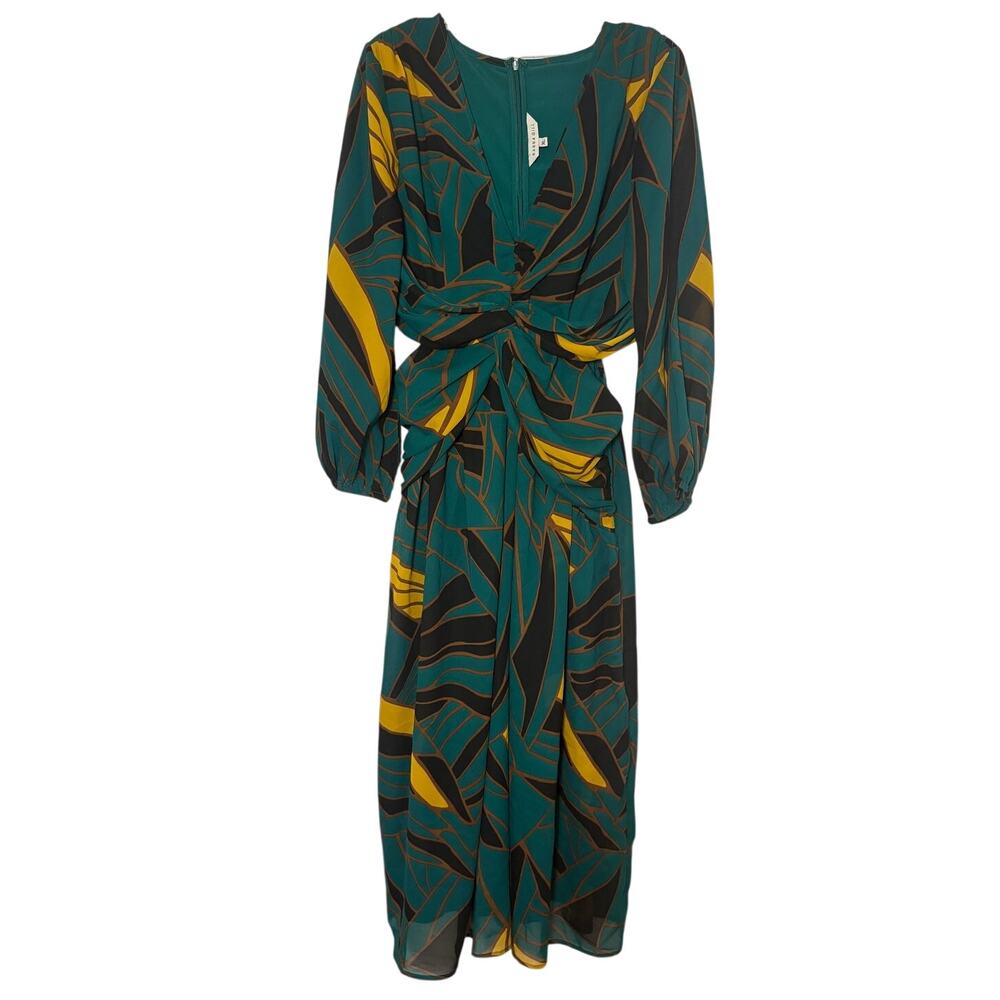 Anthropologie Ranna Gill Dress Multi-Print Cut Out Women's Size XL